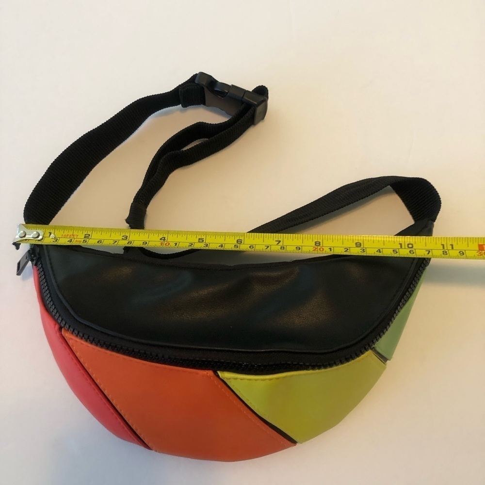 NWOT ASOS DESIGN cross body fanny pack in rainbow color block - Picture 13 of 16
